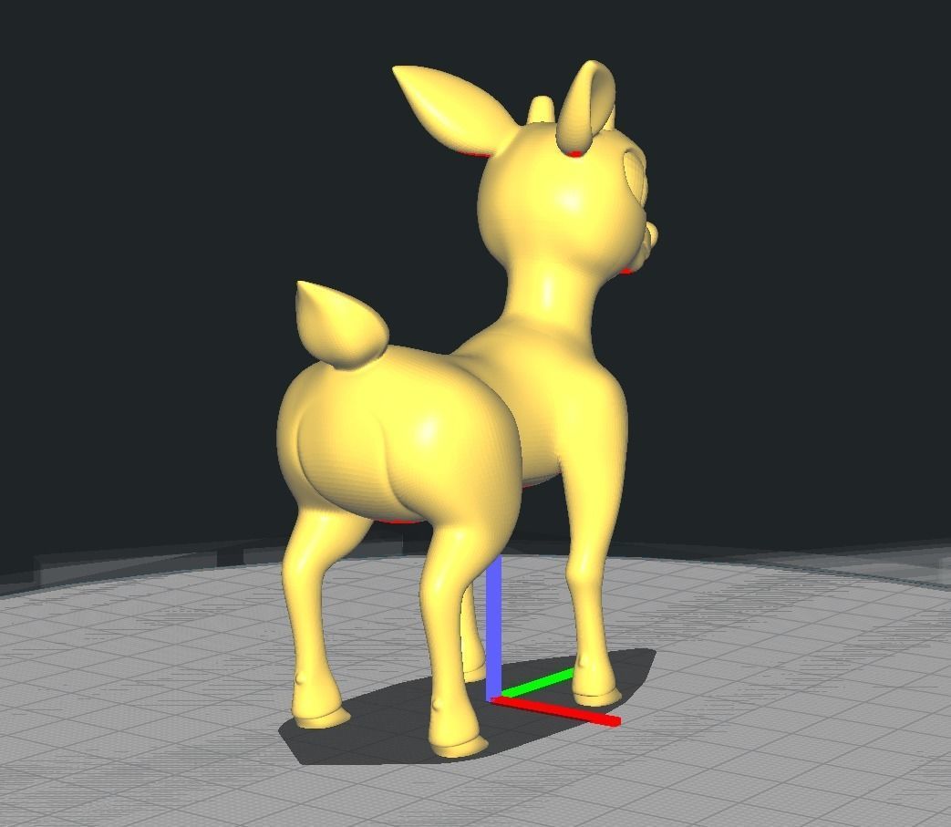 Rudolph the red nosed reindeer 3D print model_7
