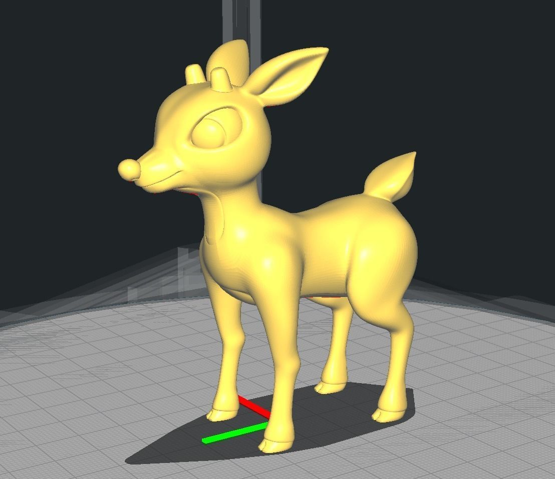 Rudolph the red nosed reindeer 3D print model_9