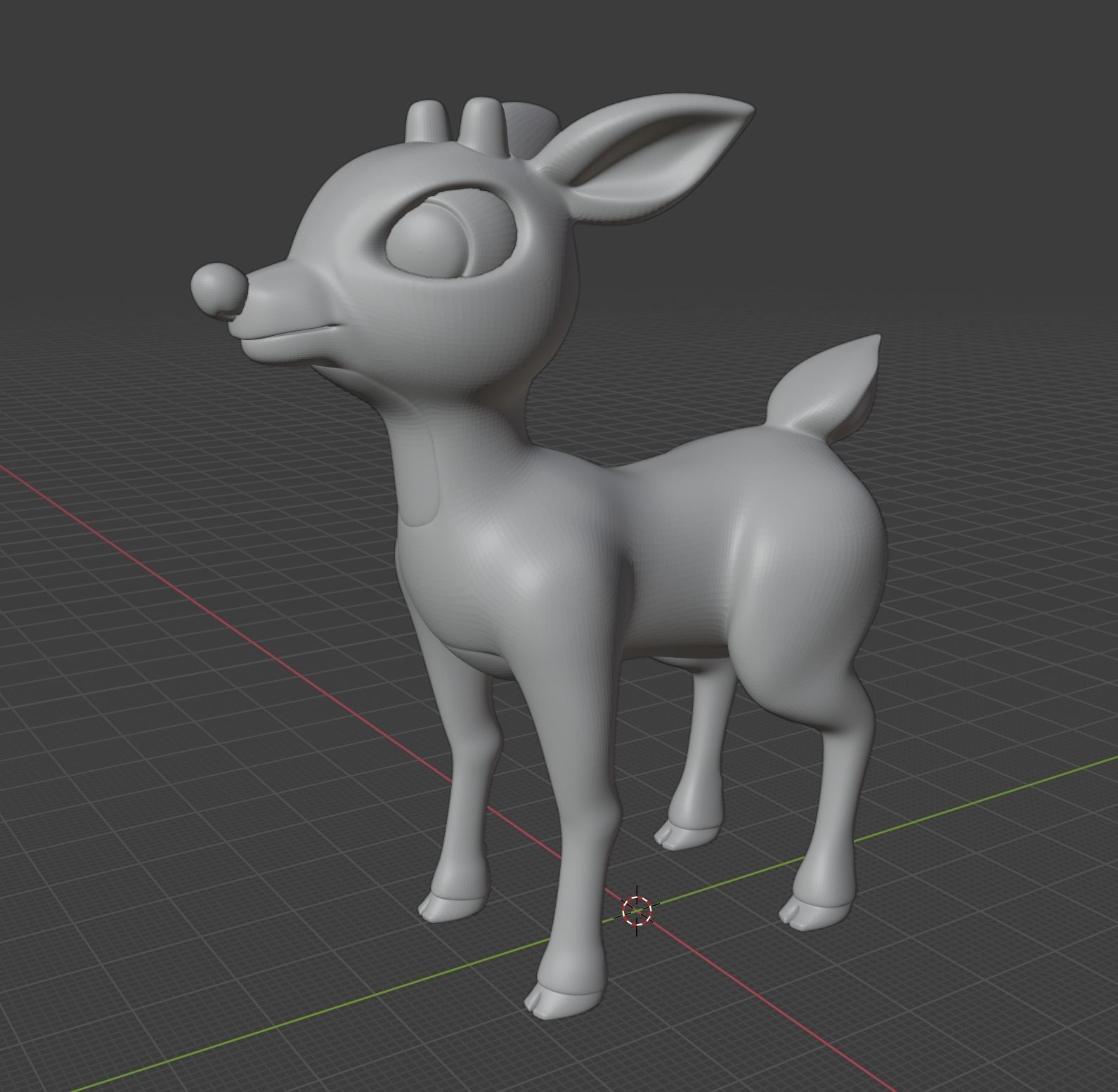 Rudolph the red nosed reindeer 3D print model_5
