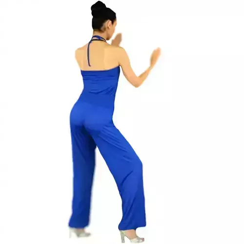 Blue Karateka Low-poly 3D model