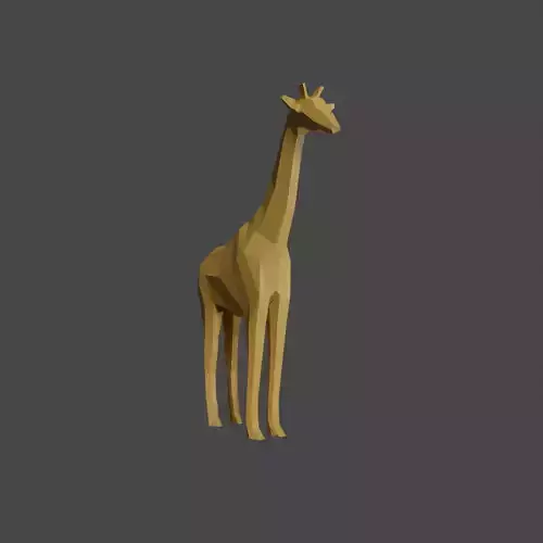 Giraffe - low poly