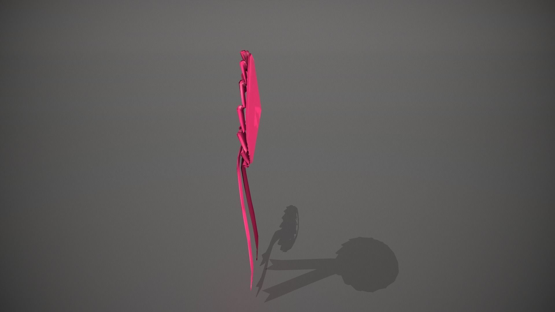 Birthday Girl Rosette Badge Low-poly 3D model_8