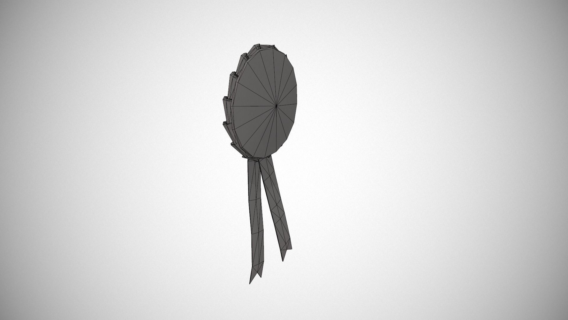 Birthday Girl Rosette Badge Low-poly 3D model_19