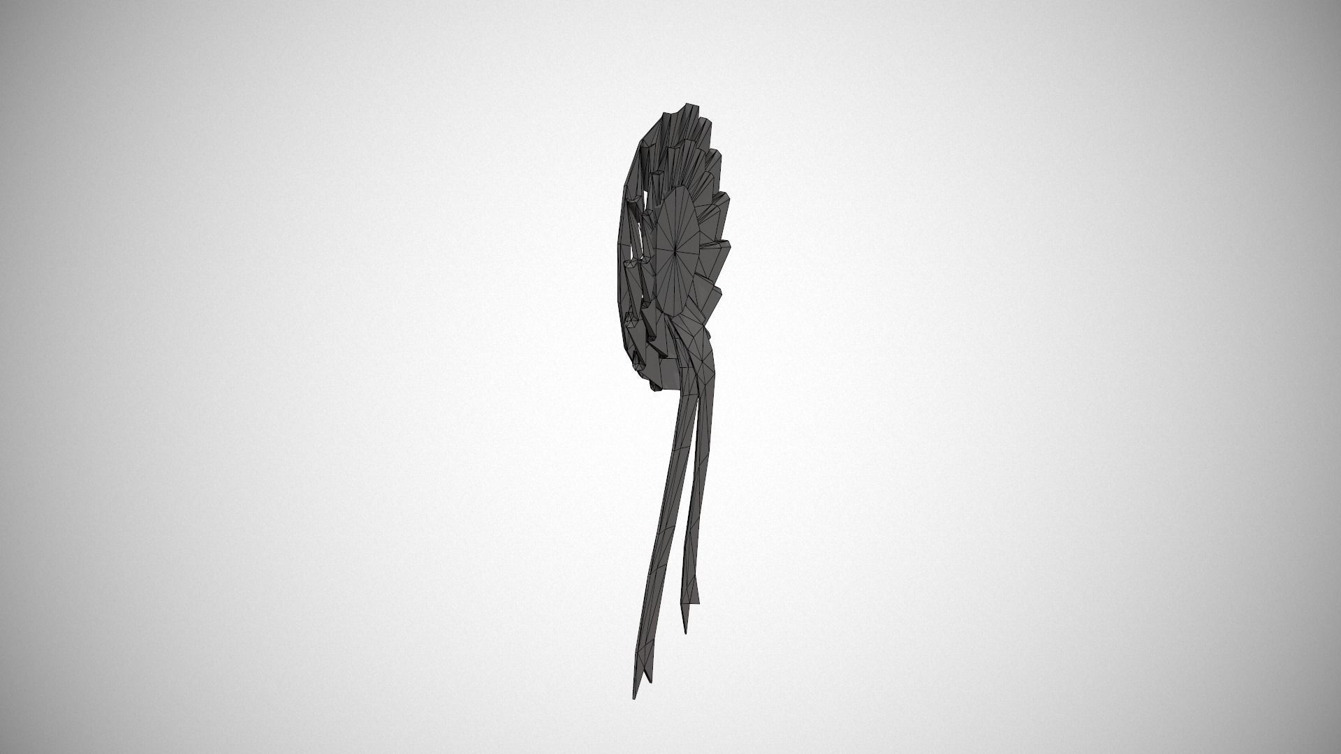 Birthday Girl Rosette Badge Low-poly 3D model_14