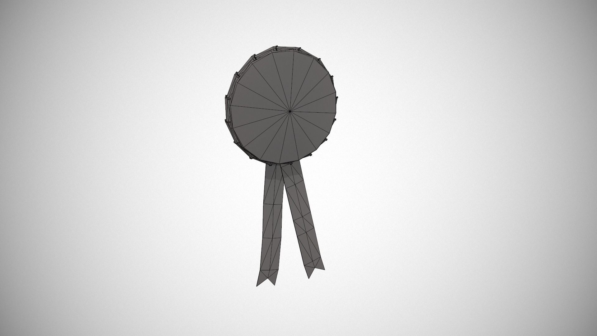 Birthday Girl Rosette Badge Low-poly 3D model_18