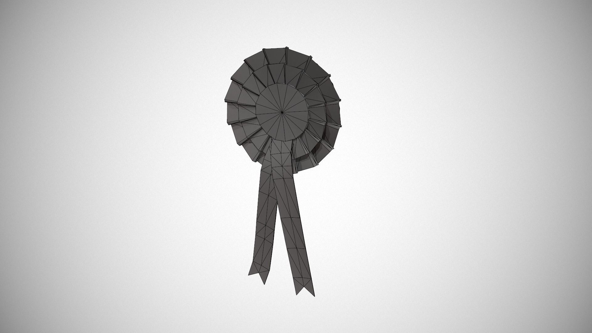 Birthday Girl Rosette Badge Low-poly 3D model_22