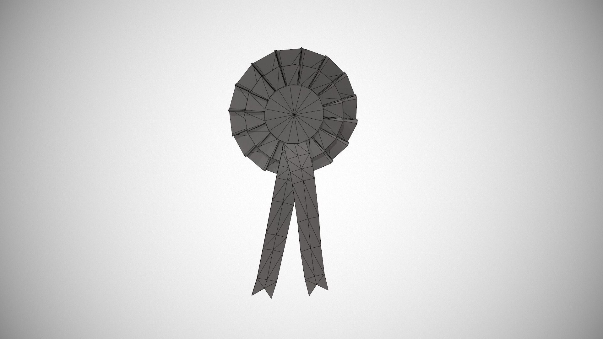 Birthday Girl Rosette Badge Low-poly 3D model_23