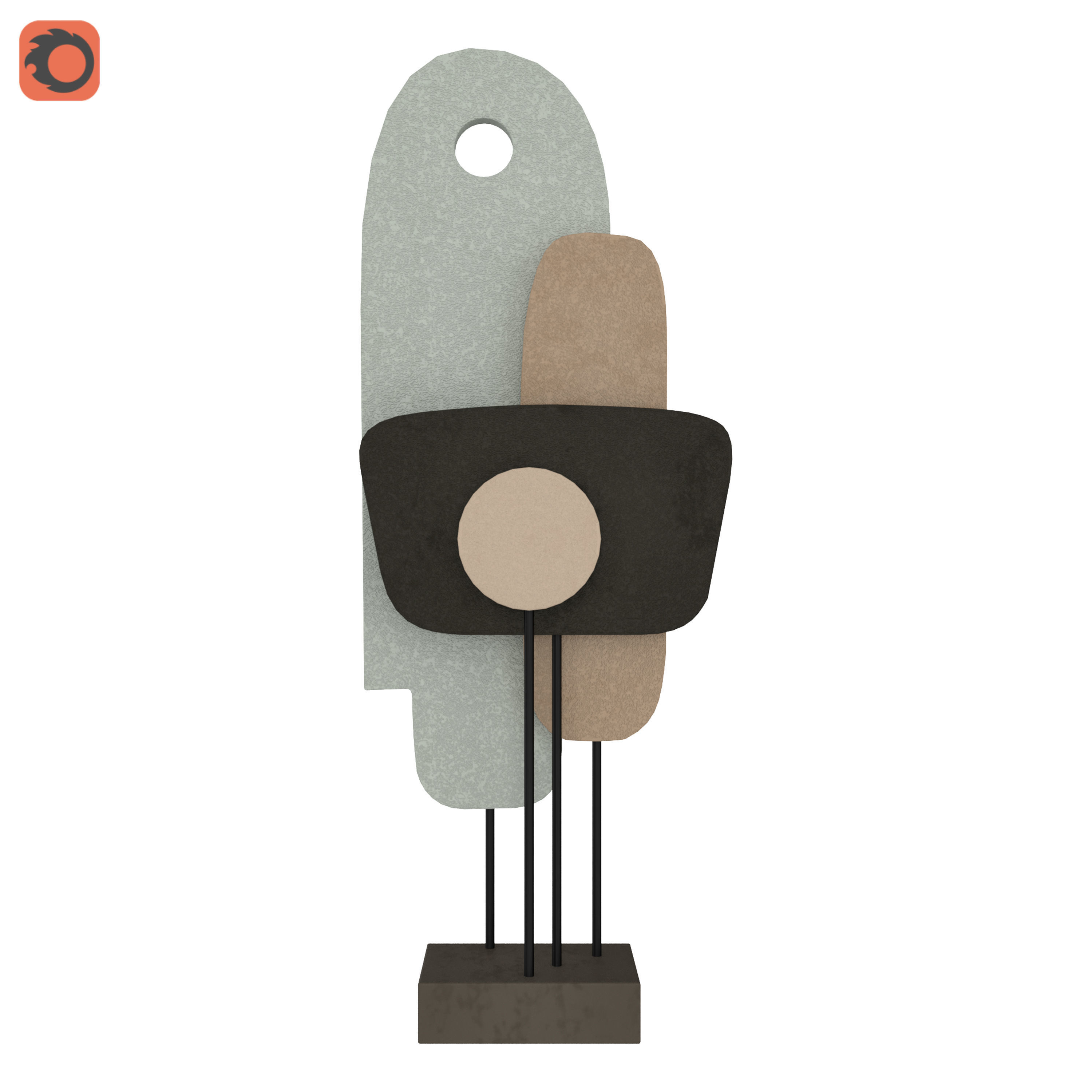 sculpture Stephane Parmentier  3D model_2