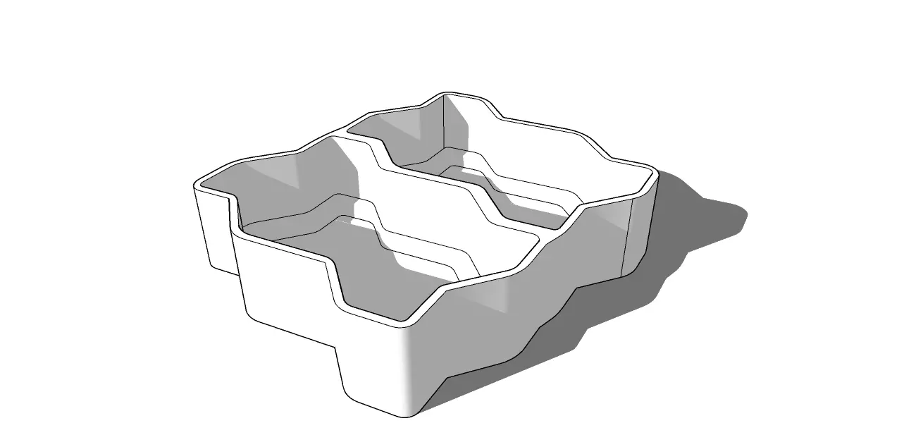 Cobblestone mold 3D print model