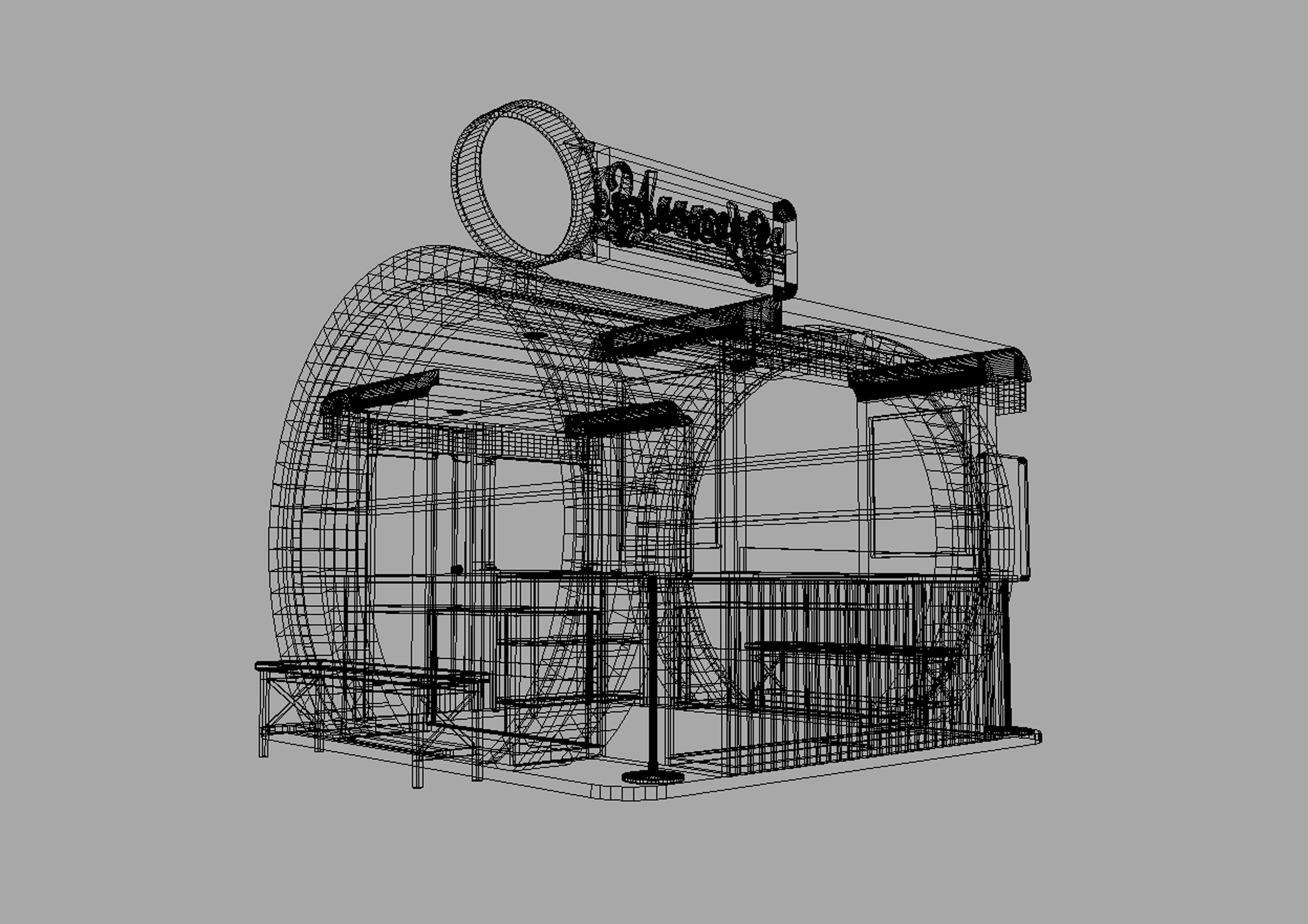 FOOD VENDOR KIOSK TC 3D model_5