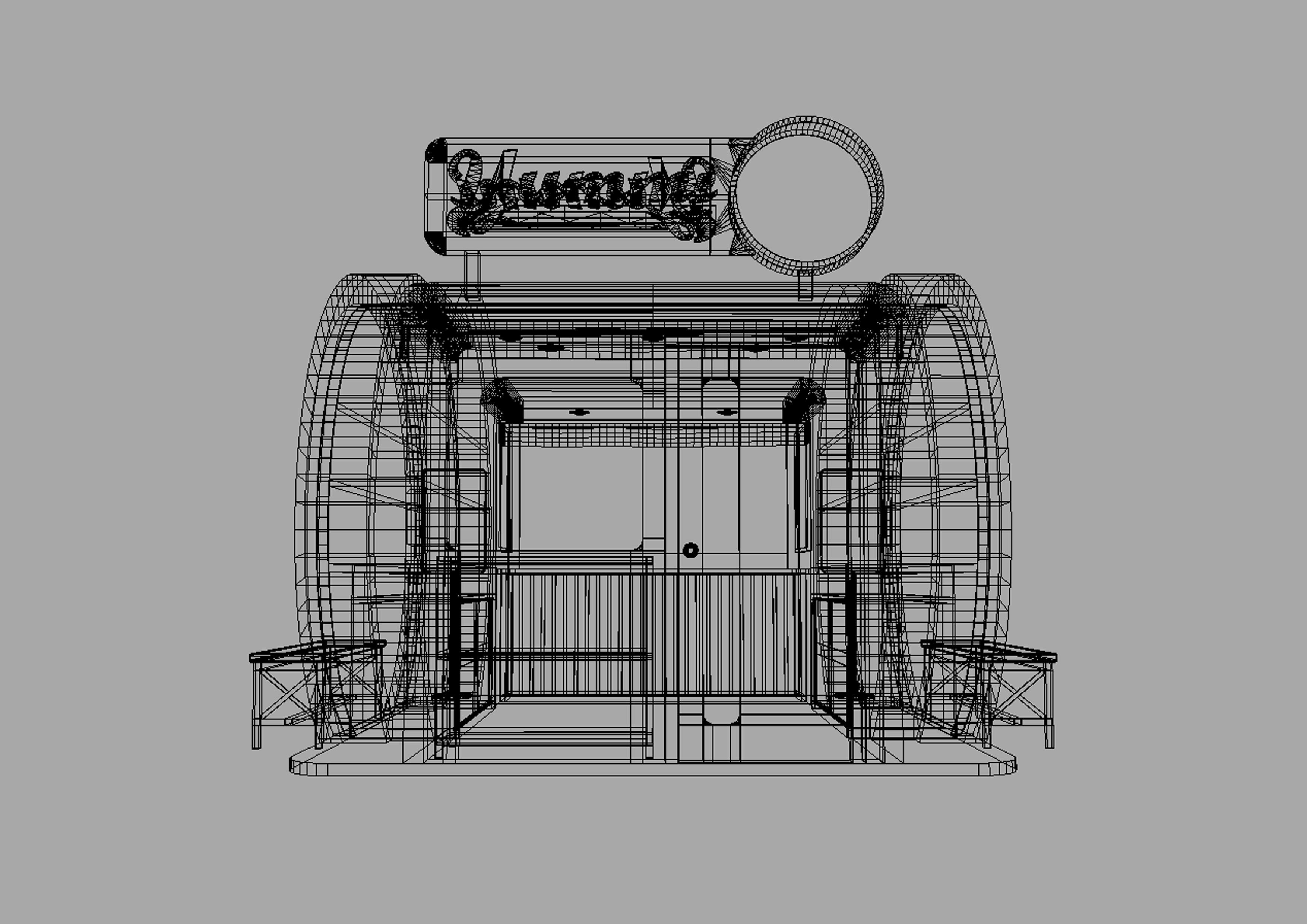 FOOD VENDOR KIOSK TC 3D model_11