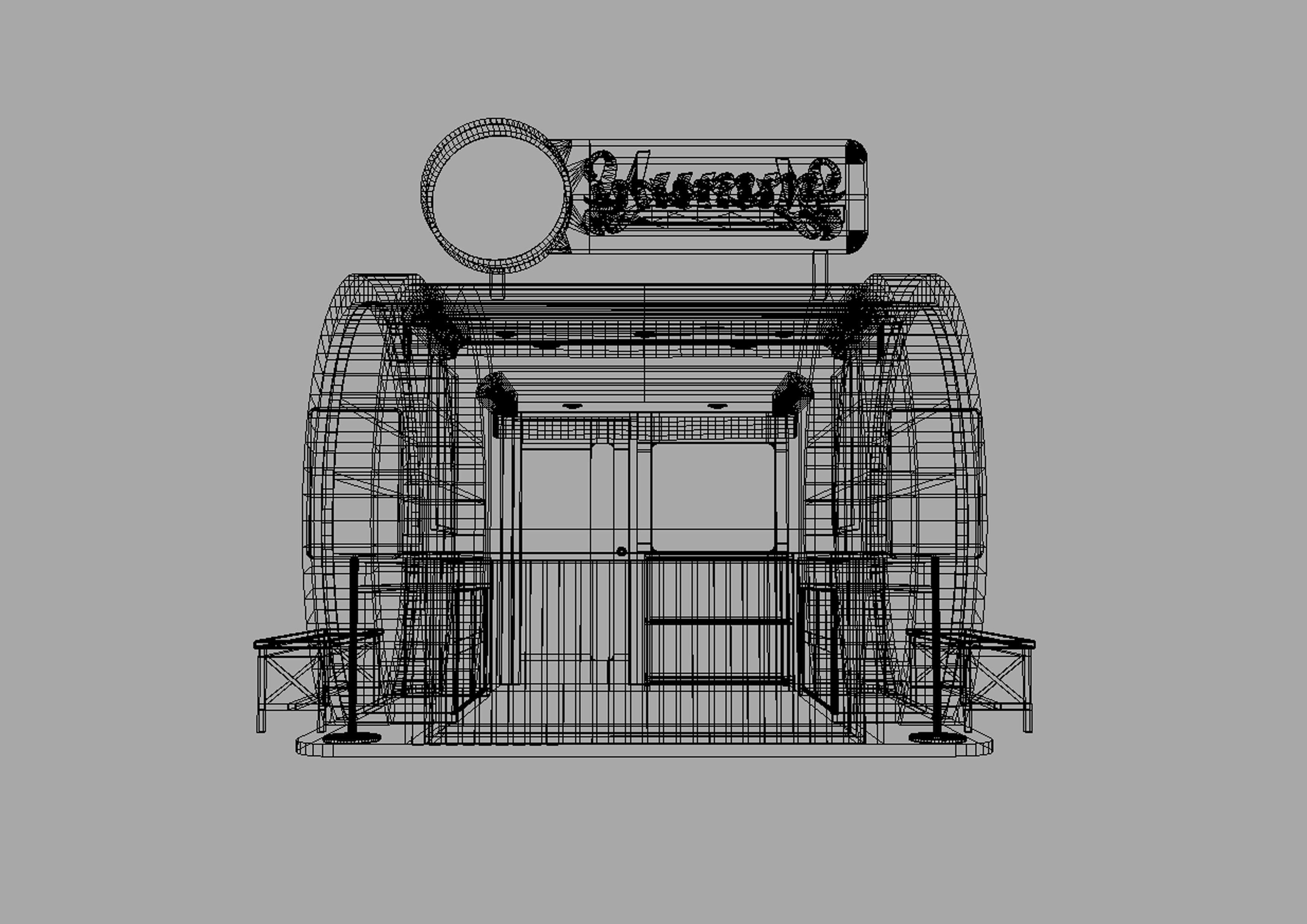 FOOD VENDOR KIOSK TC 3D model_8