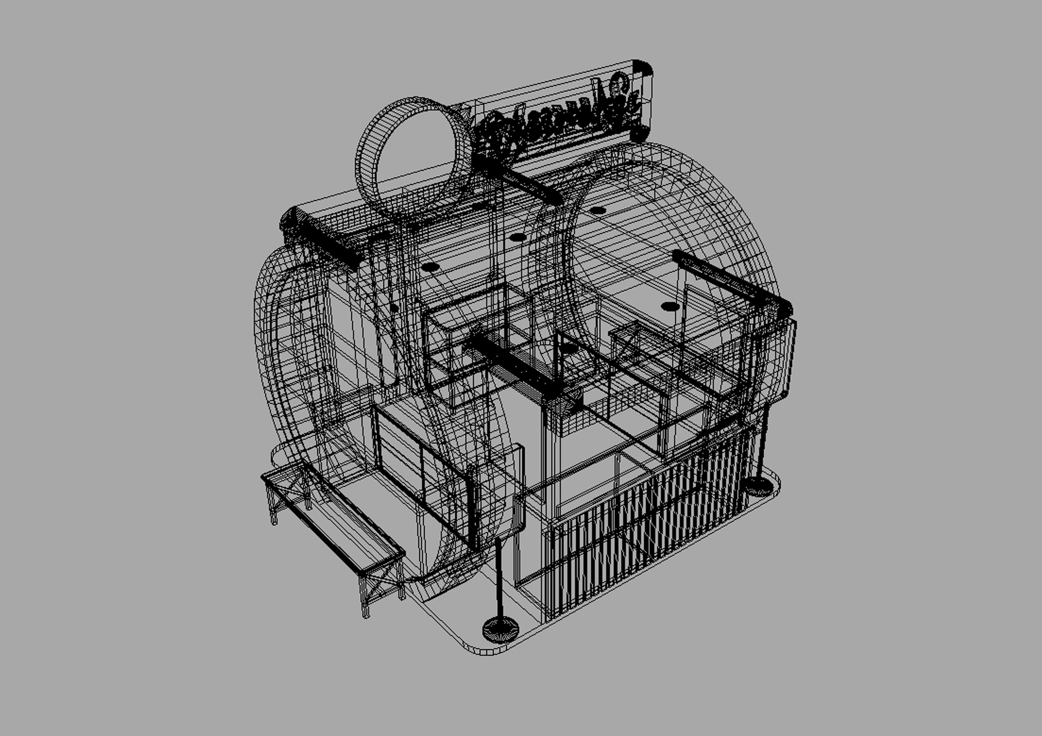 FOOD VENDOR KIOSK TC 3D model_14