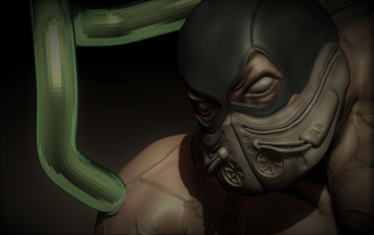 Bane from batman 3D print model_7