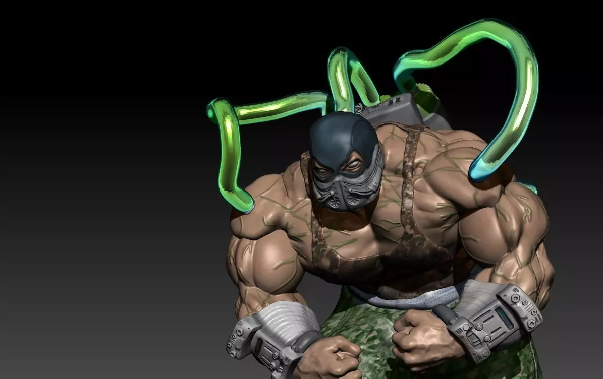 Bane from batman 3D print model_0