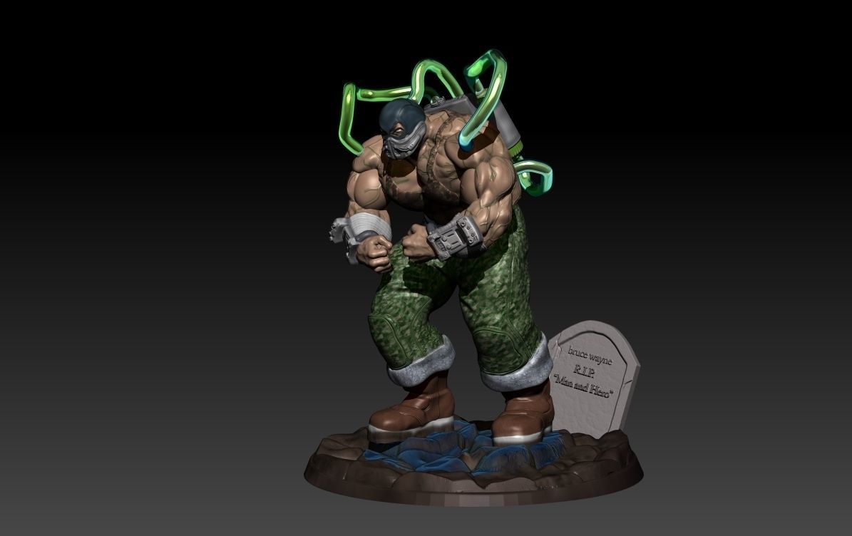 Bane from batman 3D print model_13