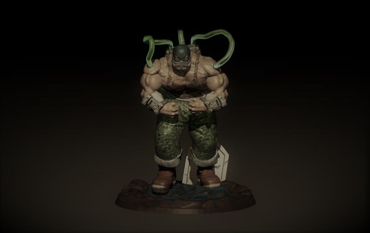 Bane from batman 3D print model_4