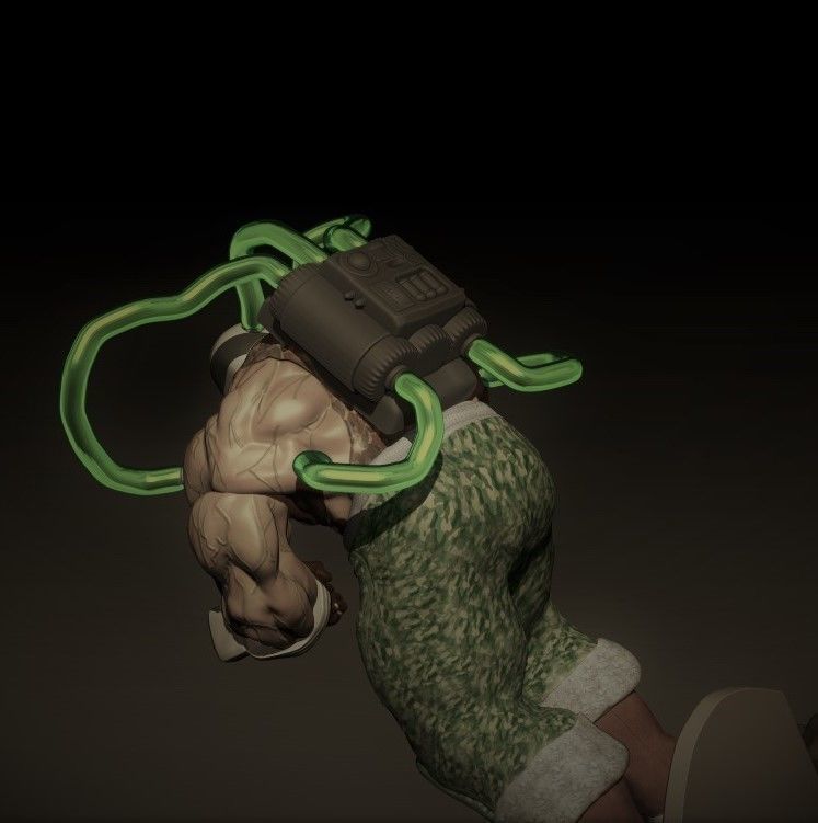 Bane from batman 3D print model_8