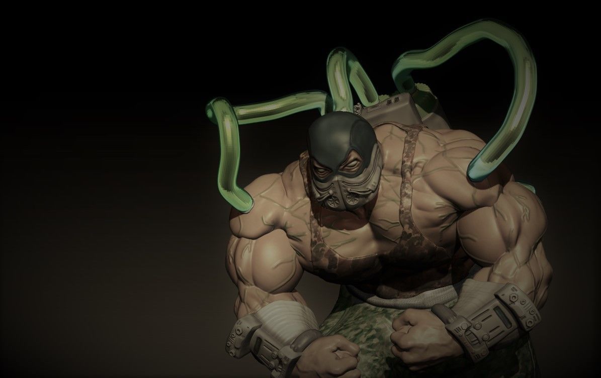 Bane from batman 3D print model_6