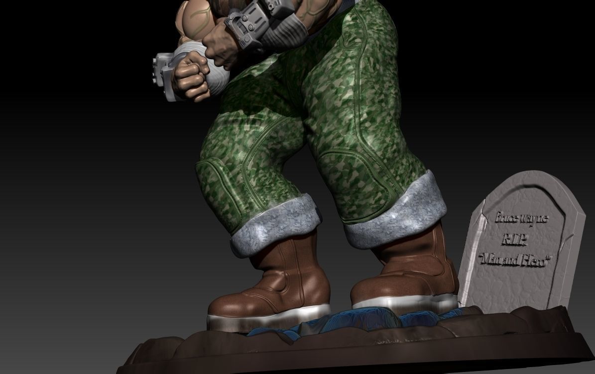 Bane from batman 3D print model_3