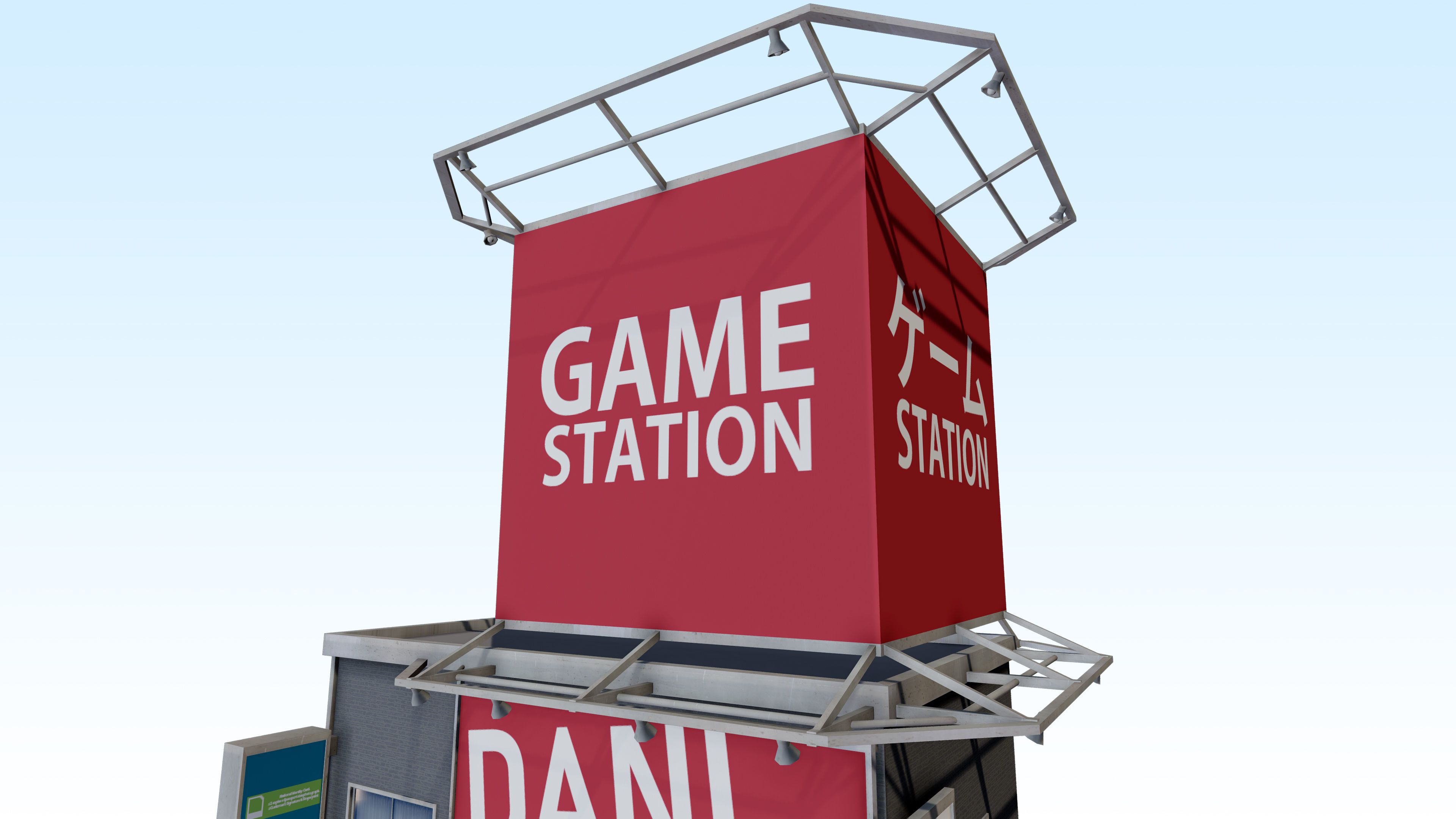 Tokyo Akihabara building 001 Low-poly 3D model_18