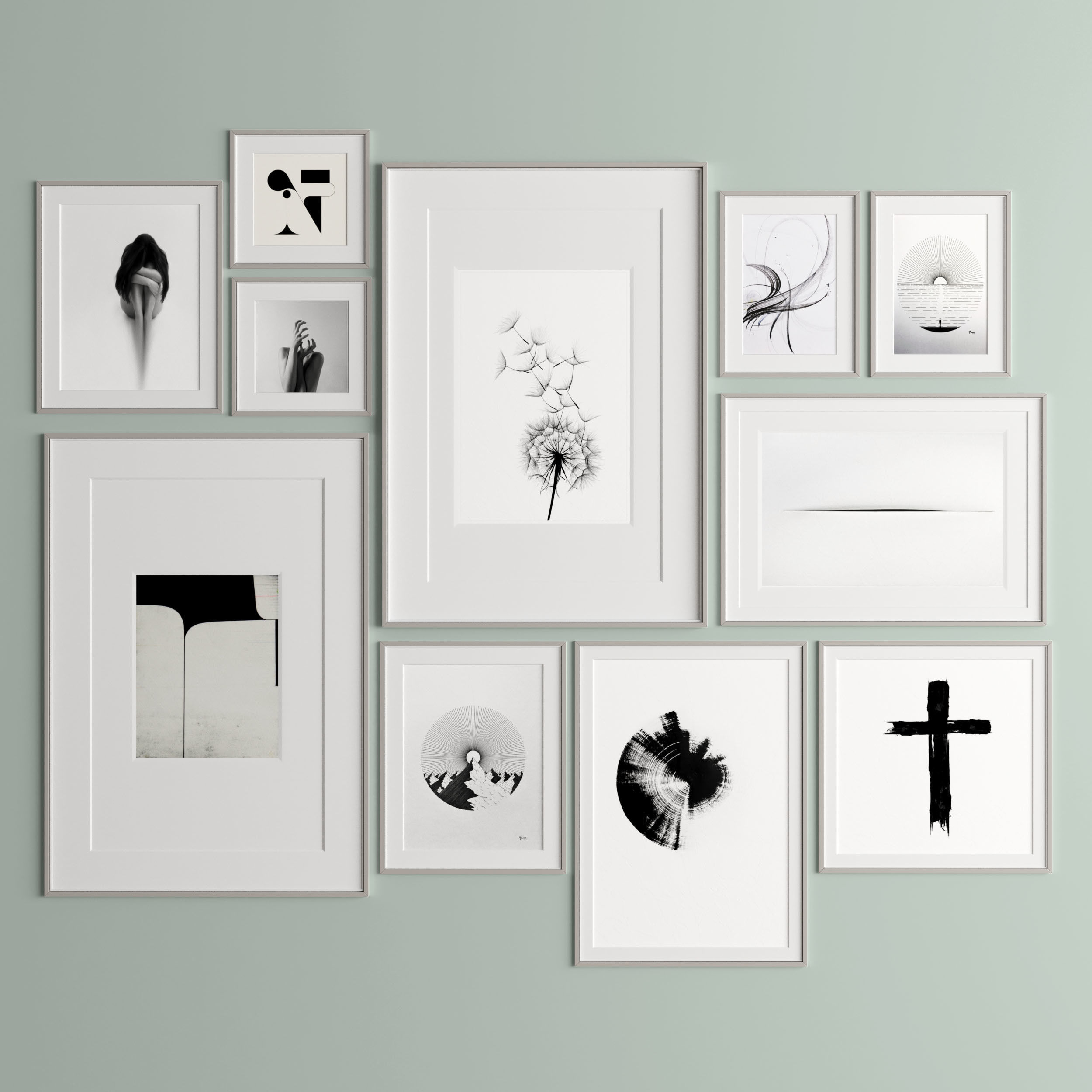 Art Frame 304 Low-poly 3D model_3