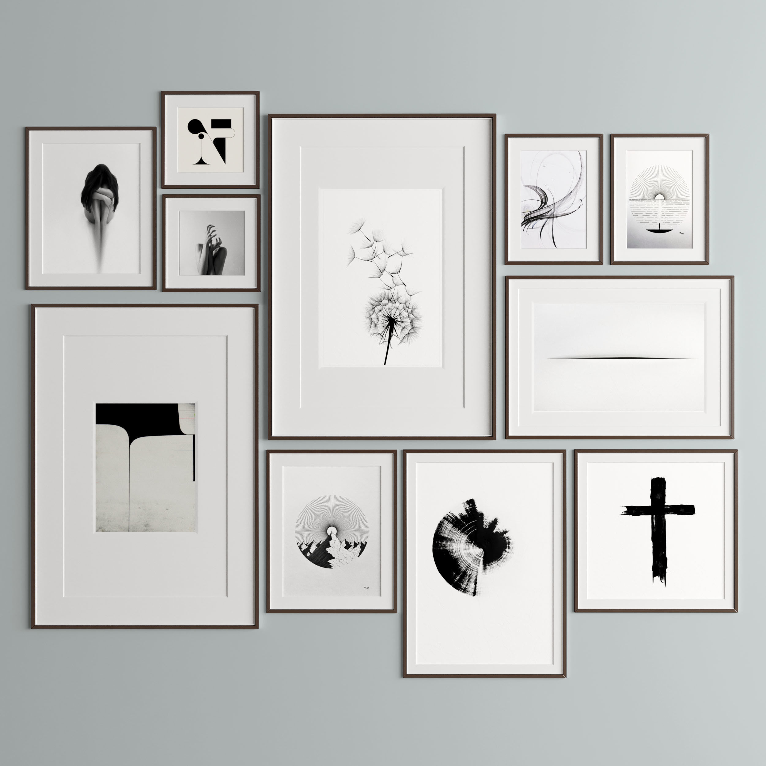 Art Frame 304 Low-poly 3D model_1