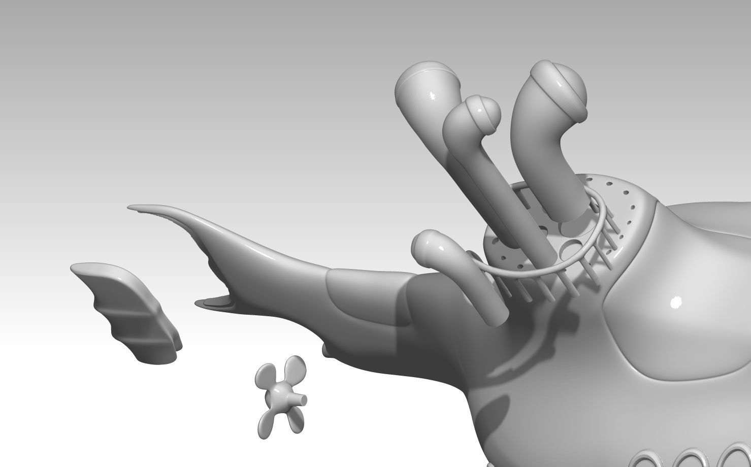 Yellow submarine The Beatles 3D print model_19