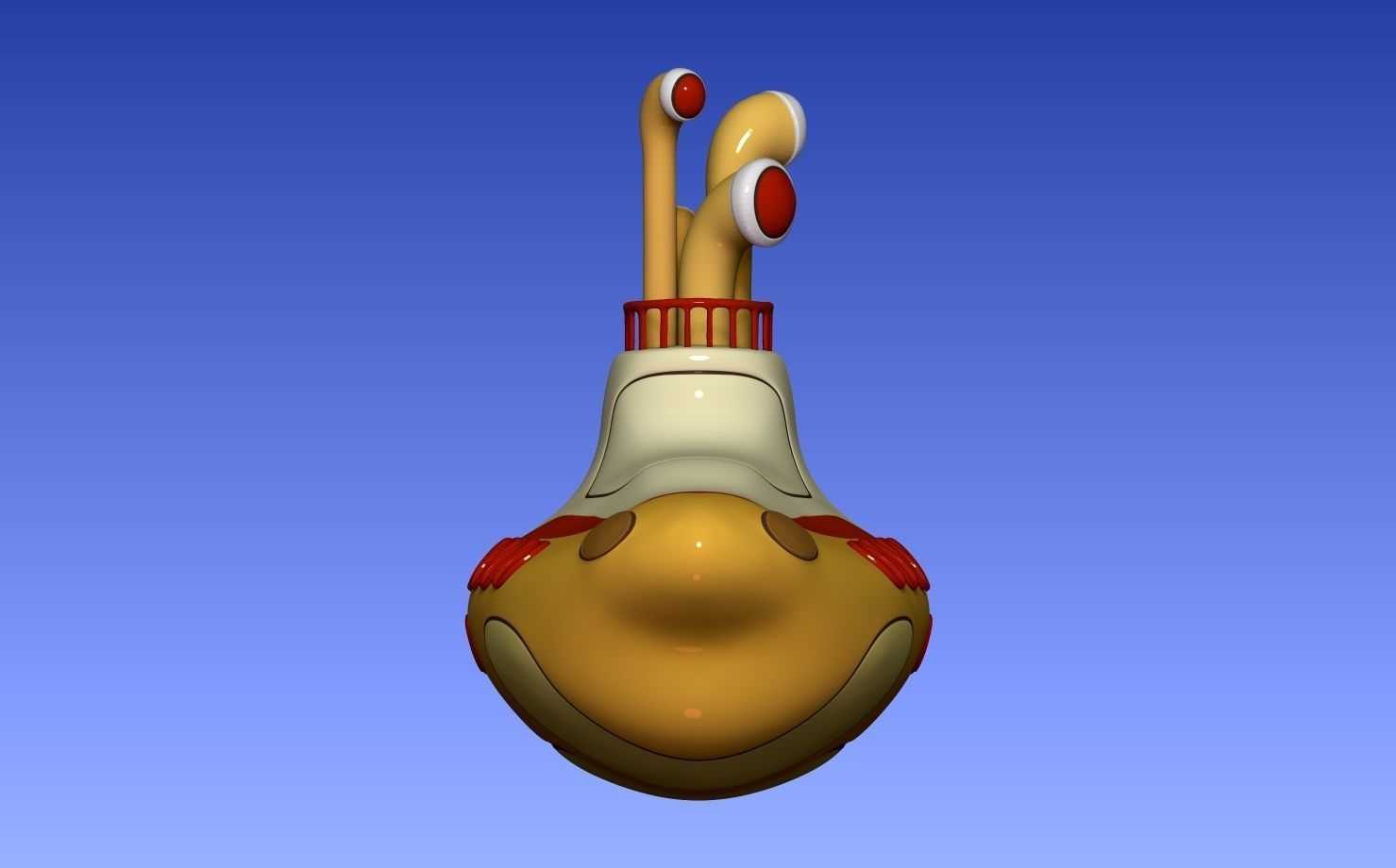 Yellow submarine The Beatles 3D print model_5