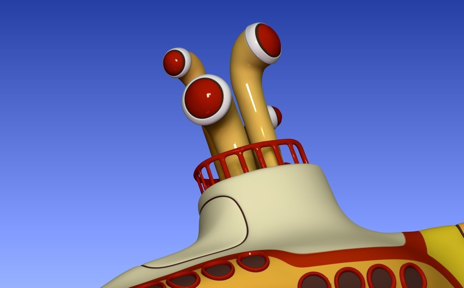 Yellow submarine The Beatles 3D print model_1