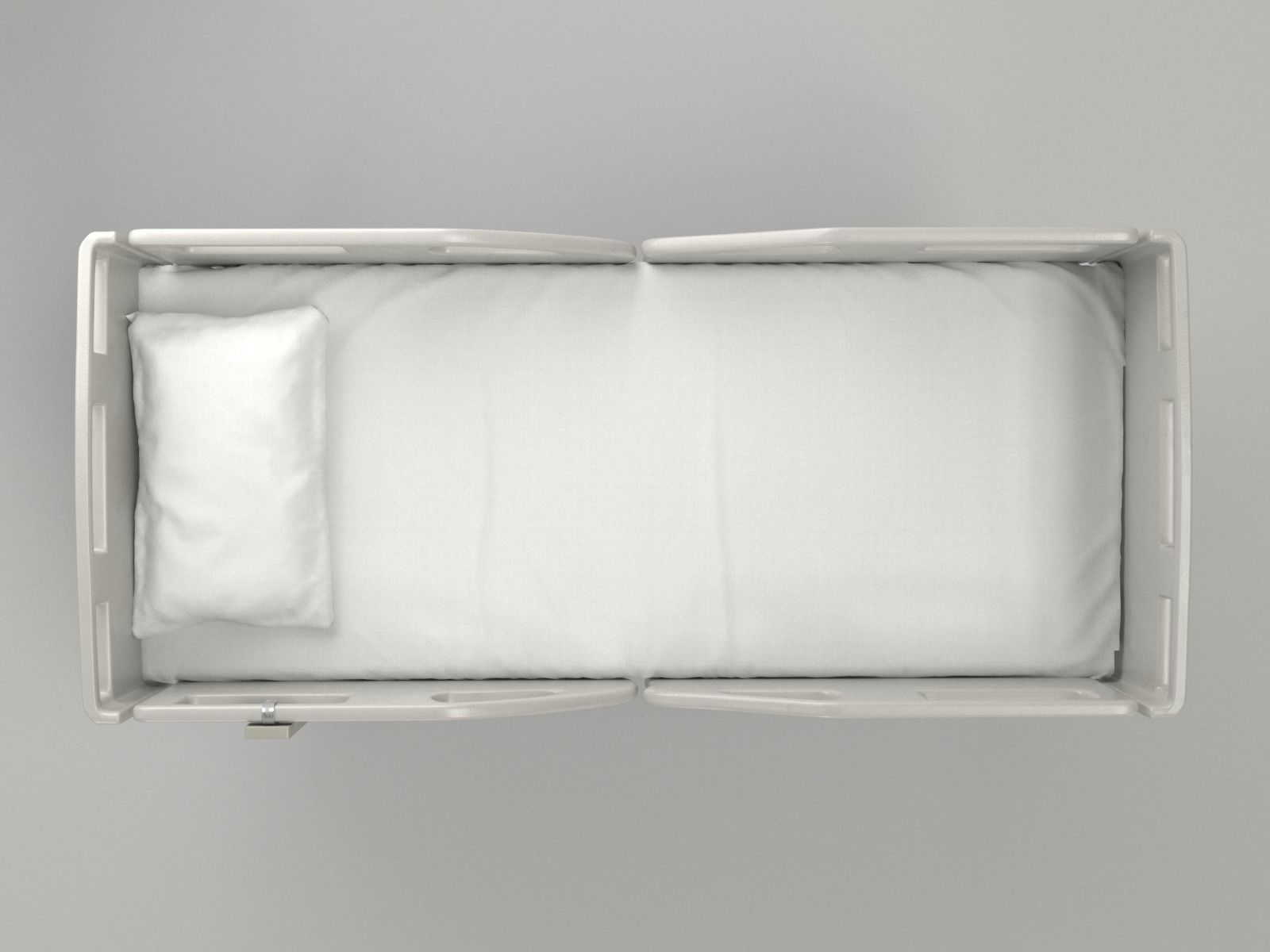 Hospital Bed 3D model_11