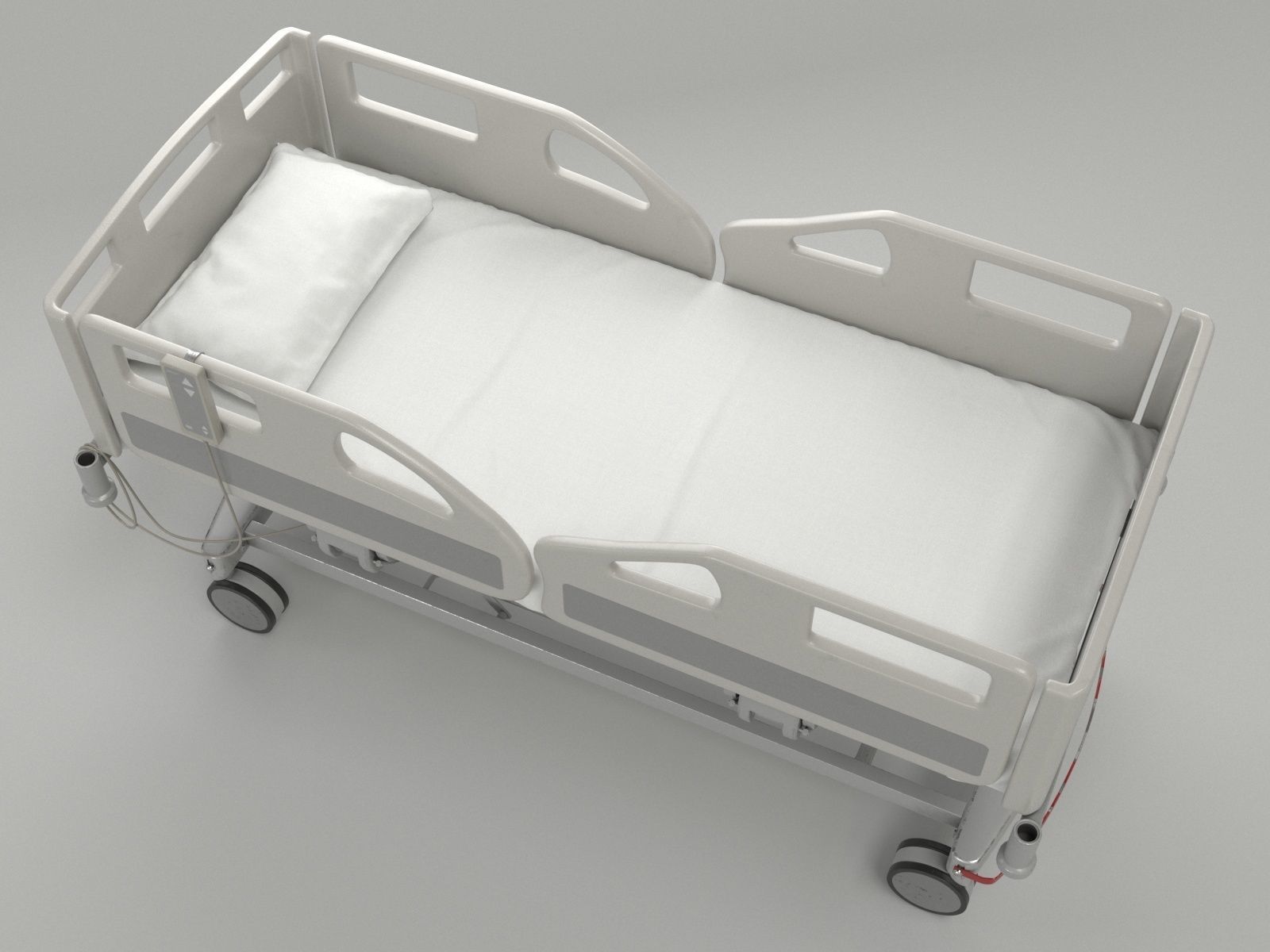 Hospital Bed 3D model_1