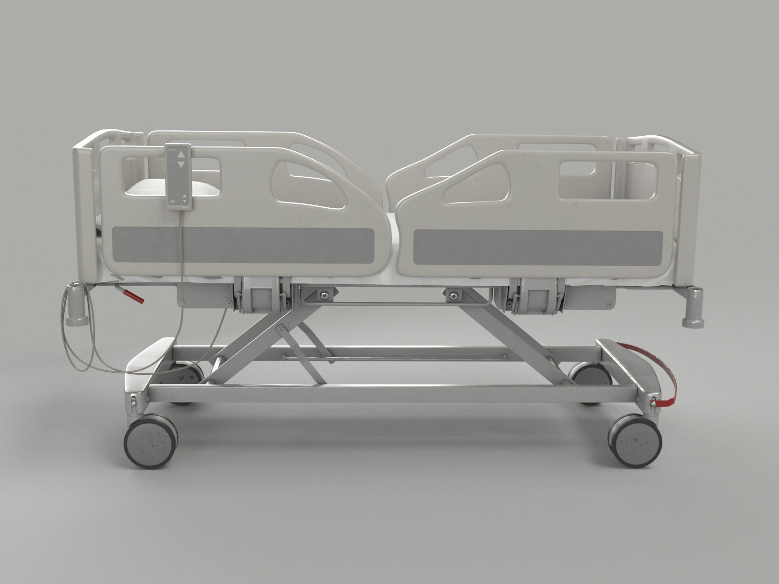 Hospital Bed 3D model_6