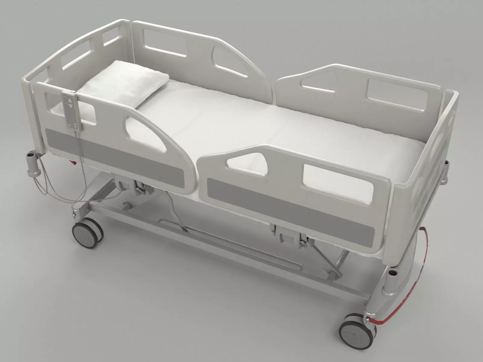 Hospital Bed 3D model_0