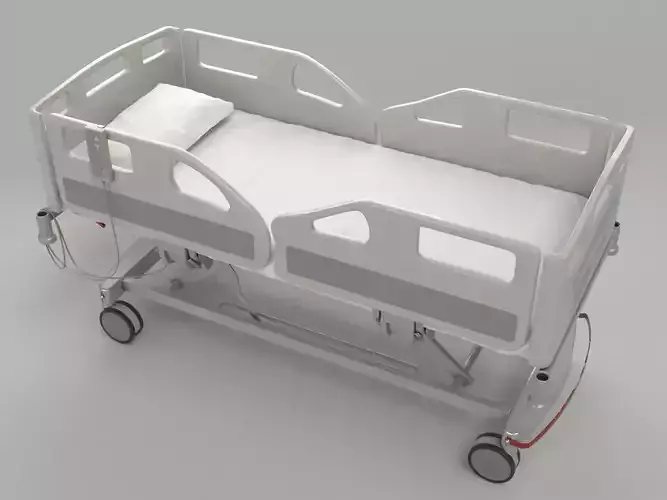 Hospital Bed 3D model