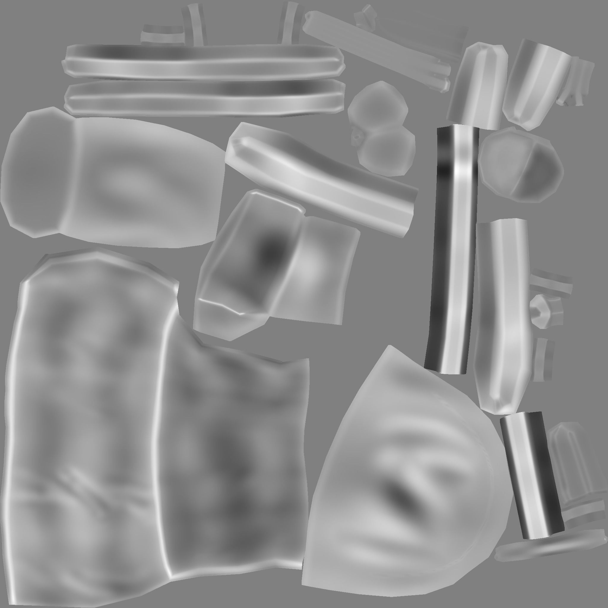 Adventurer Backpack - Camping Character Costume Low-poly 3D model_20