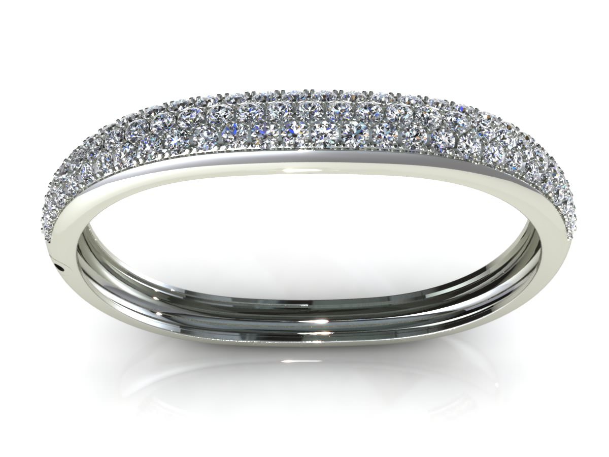3DM Diamond Bangle B0013 3D print model_2
