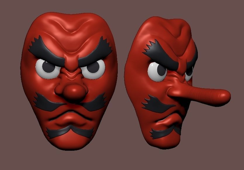 Demon Slayer Kimetsu no Yaiba Urokodaki Mask 3D model 3D printable