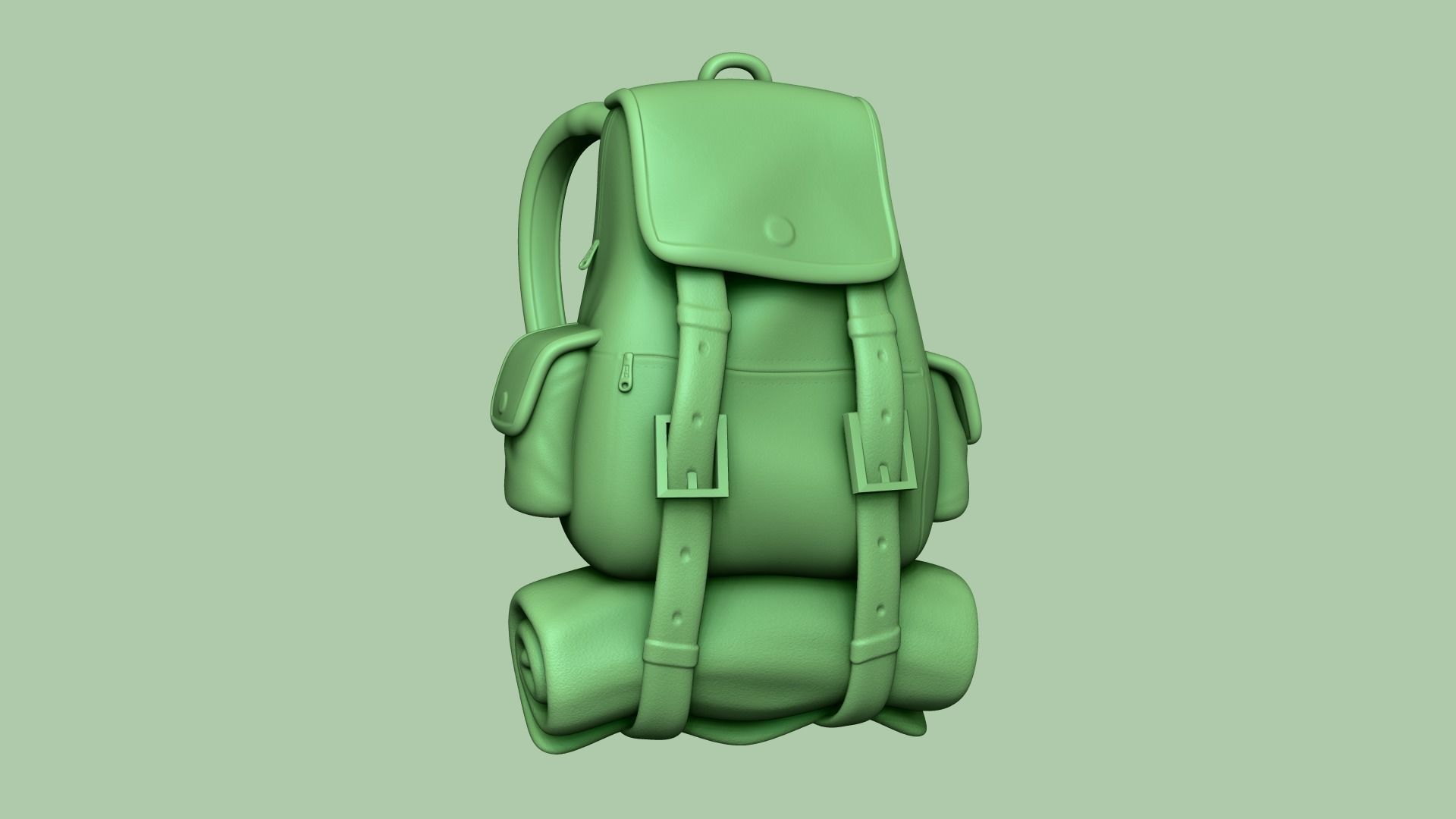 05 Adventurer Camping Backpacks 3D Model Collection_22