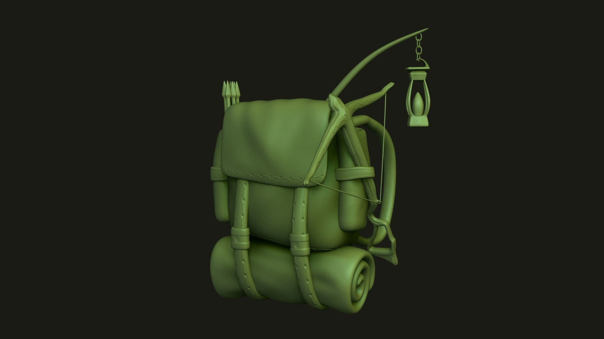 05 Adventurer Camping Backpacks 3D Model Collection_20