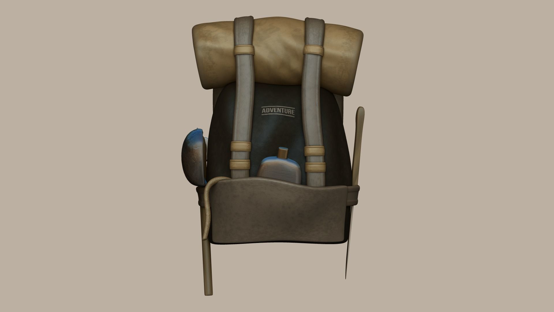 05 Adventurer Camping Backpacks 3D Model Collection_12