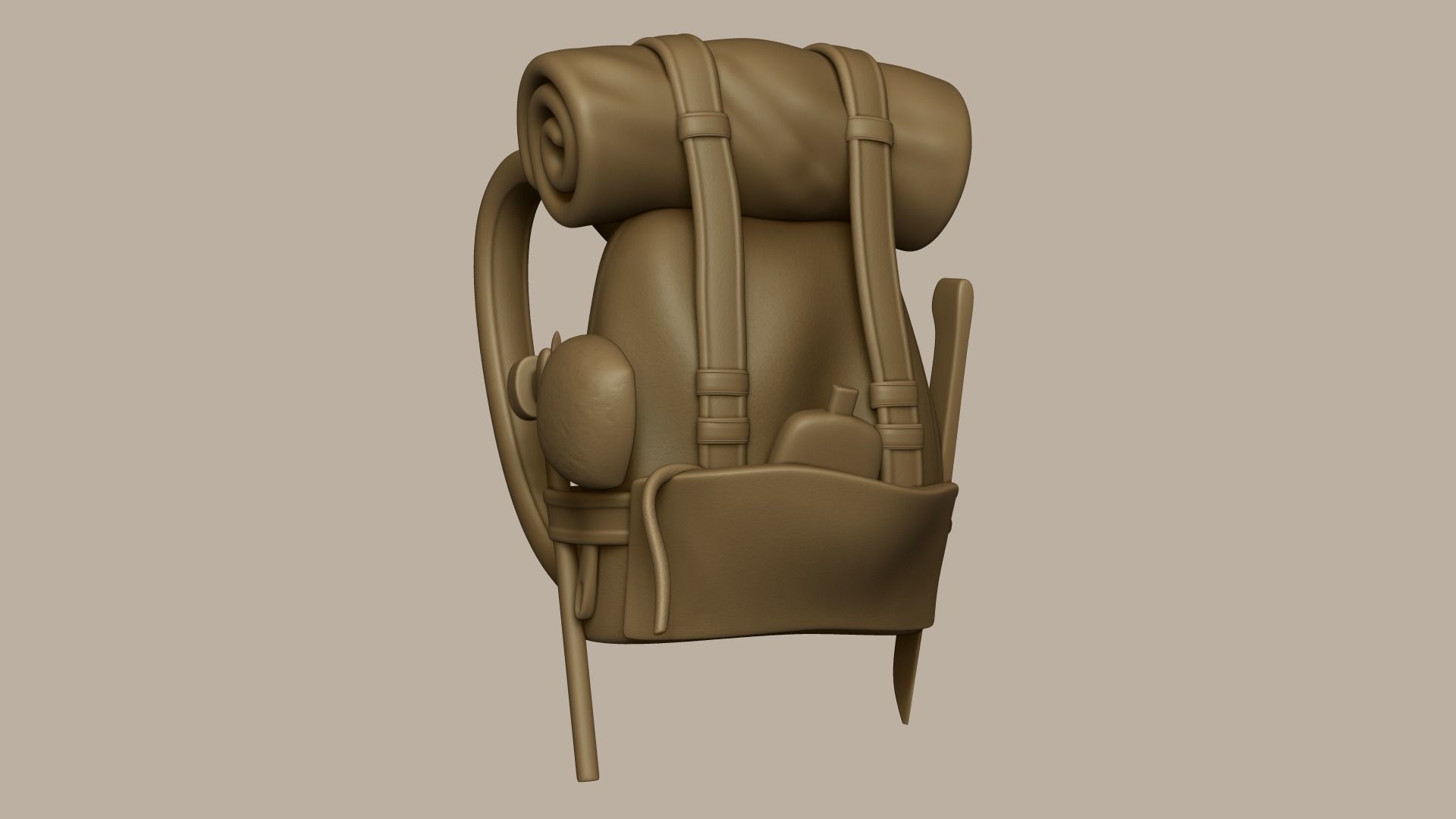 05 Adventurer Camping Backpacks 3D Model Collection_13