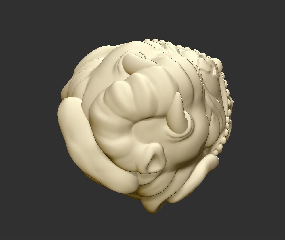 ganesha head 3D print model_1