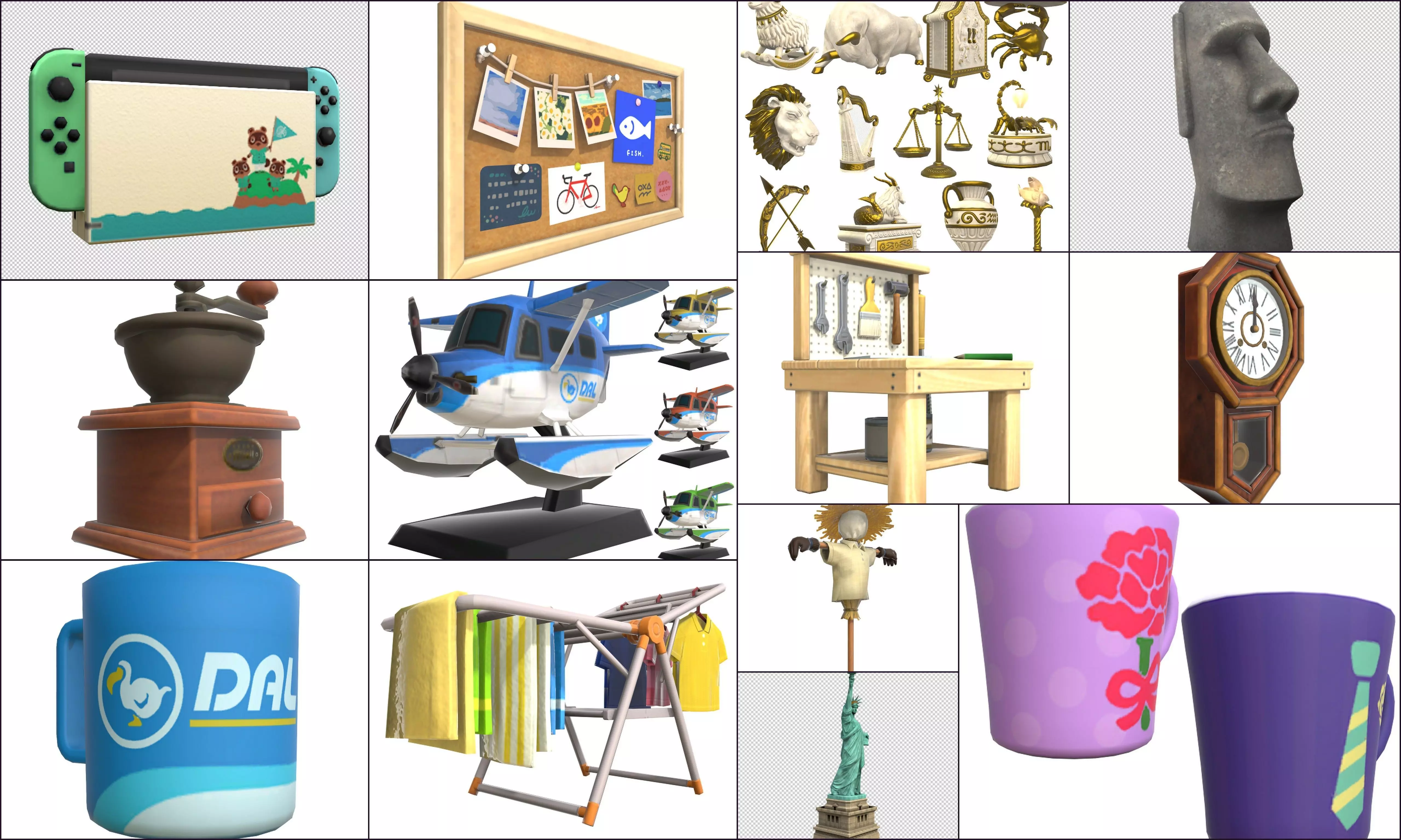 Cartoon - Furniture Low-poly 3D model_0