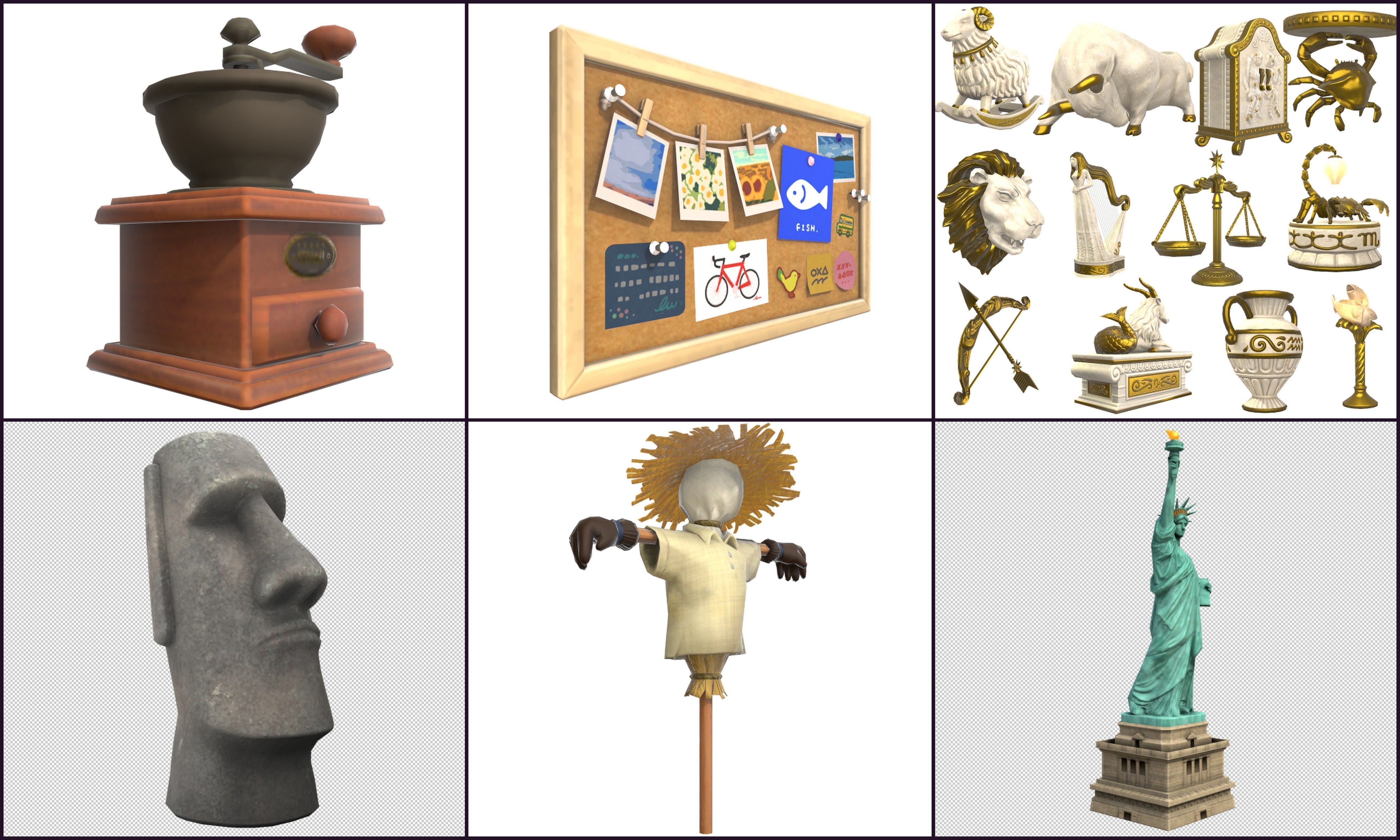 Cartoon - Furniture Low-poly 3D model_1