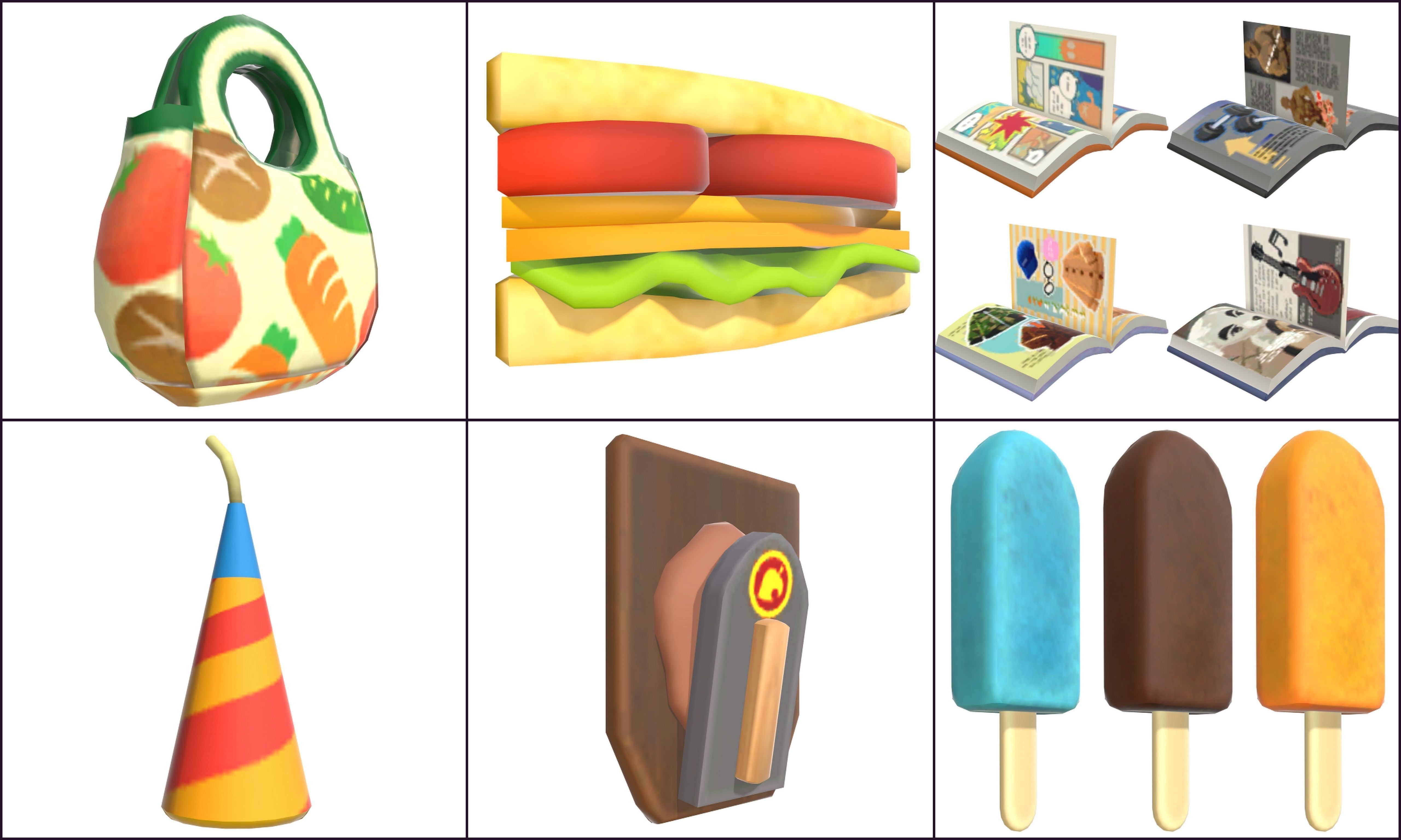 Cartoon - Props Low-poly 3D model_5