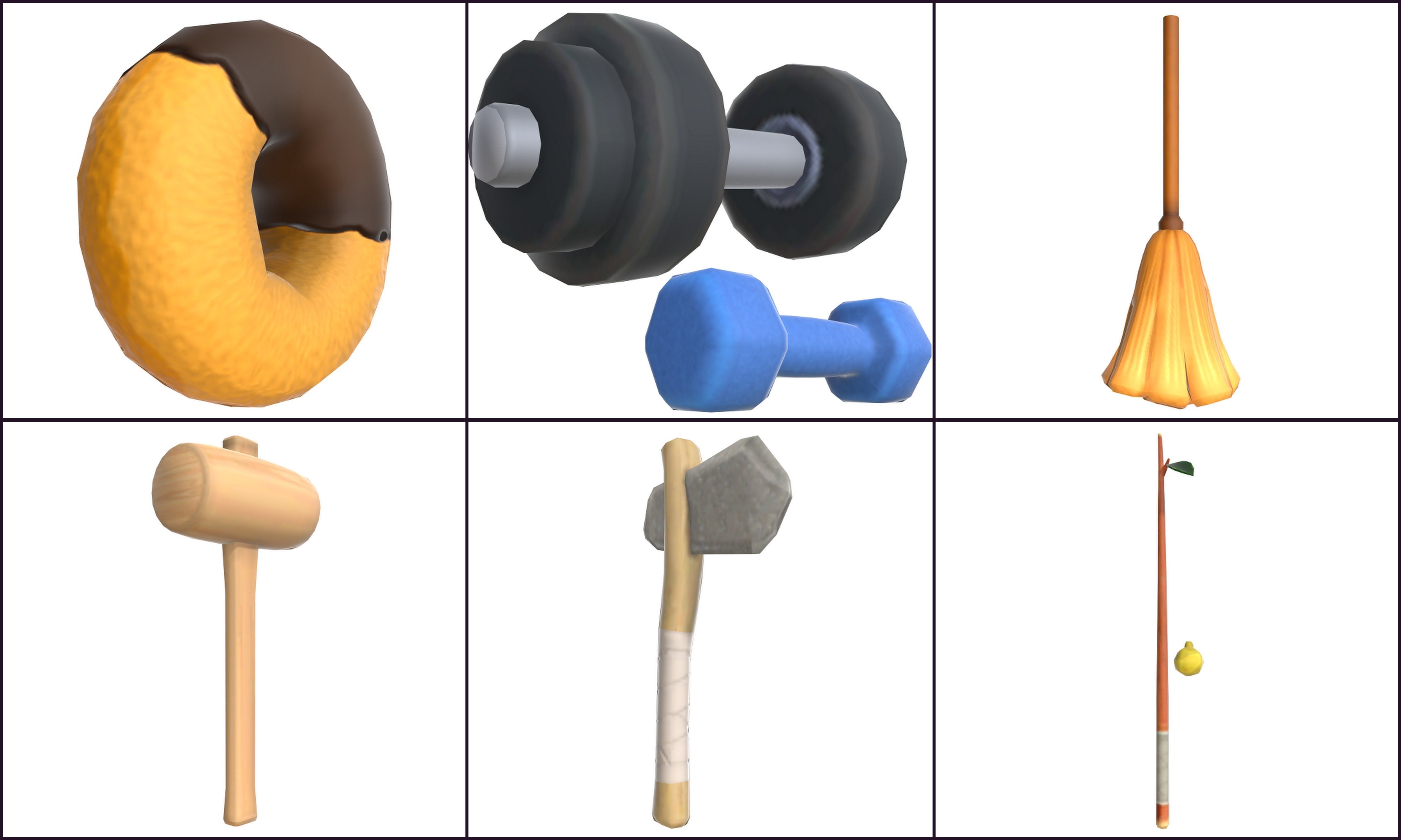 Cartoon - Props Low-poly 3D model_2