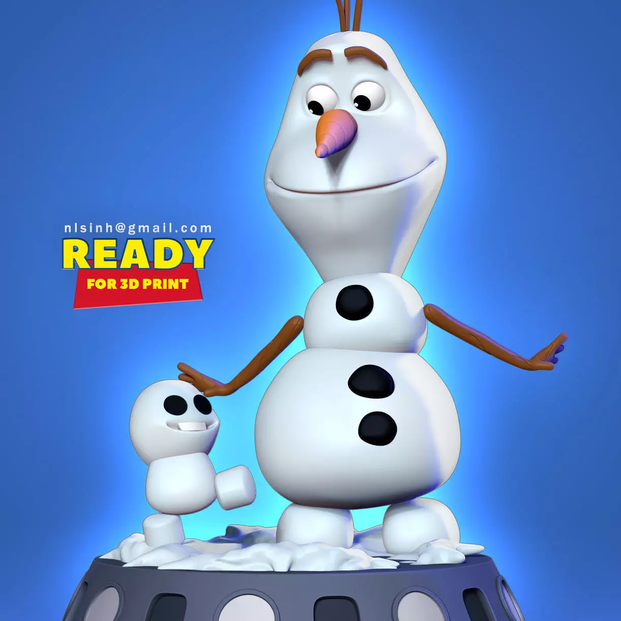 Olaf - Frozen 3D print model_0