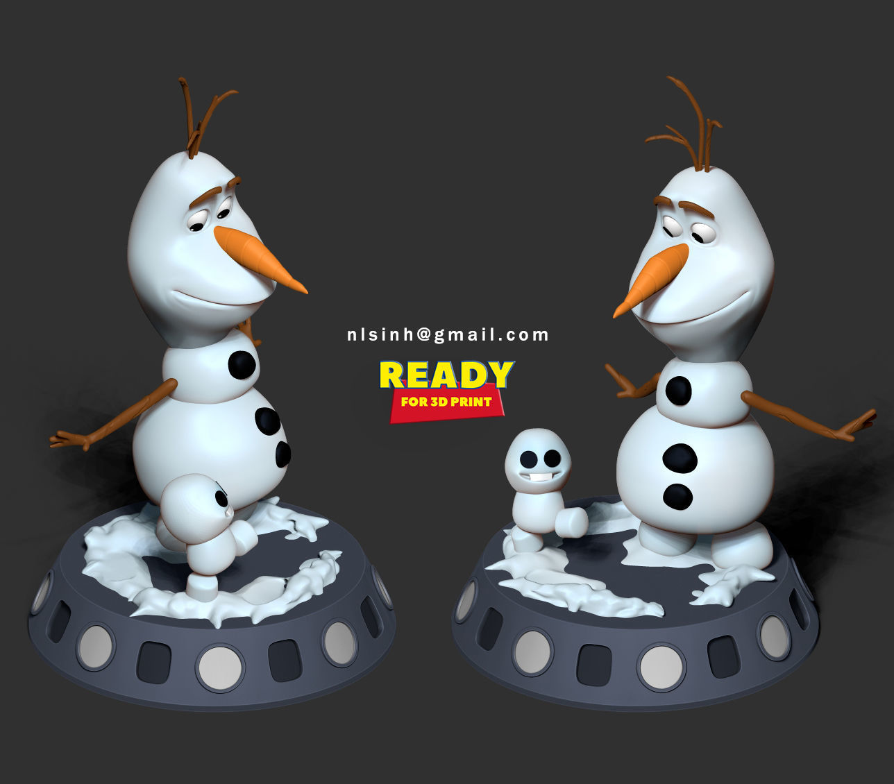 Olaf - Frozen 3D print model_1
