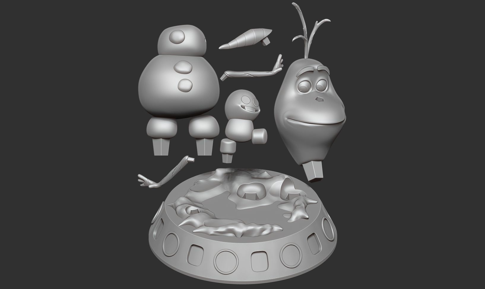 Olaf - Frozen 3D print model_3